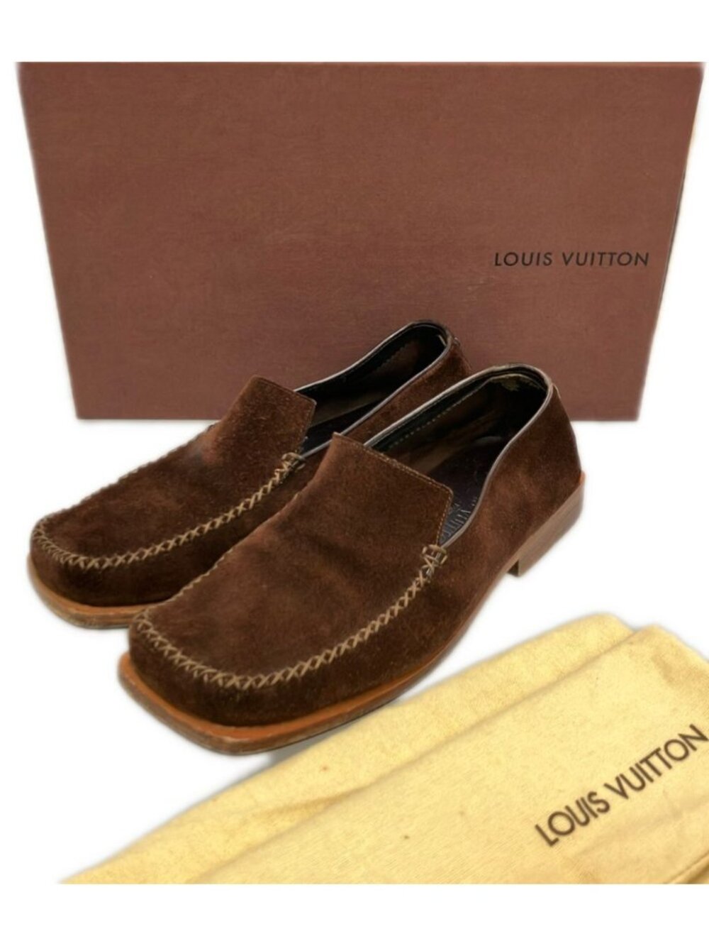 Louis Vuitton Loafers Slip-on Suede